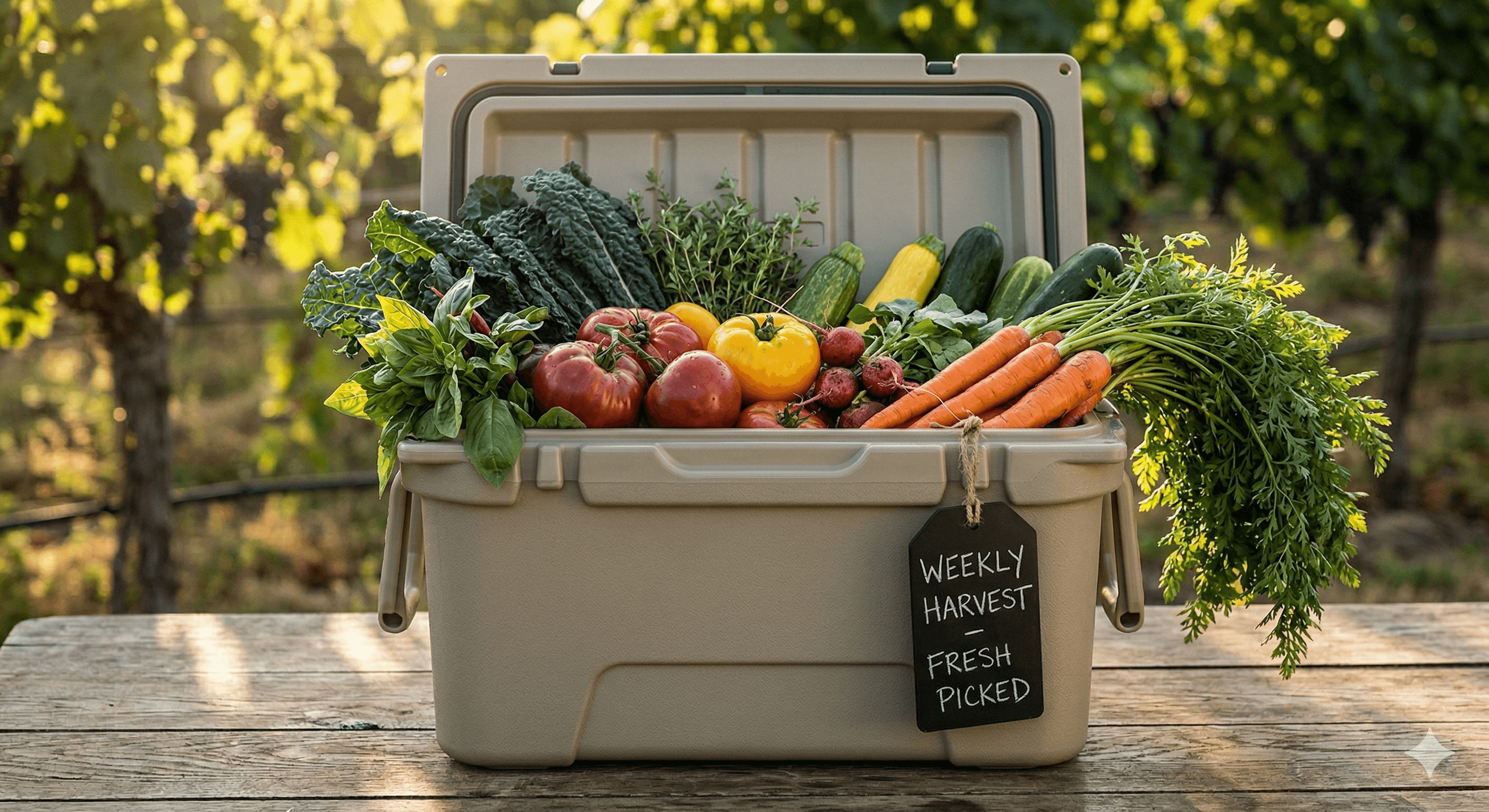 Fresh weekly harvest bundles delivered to your door
